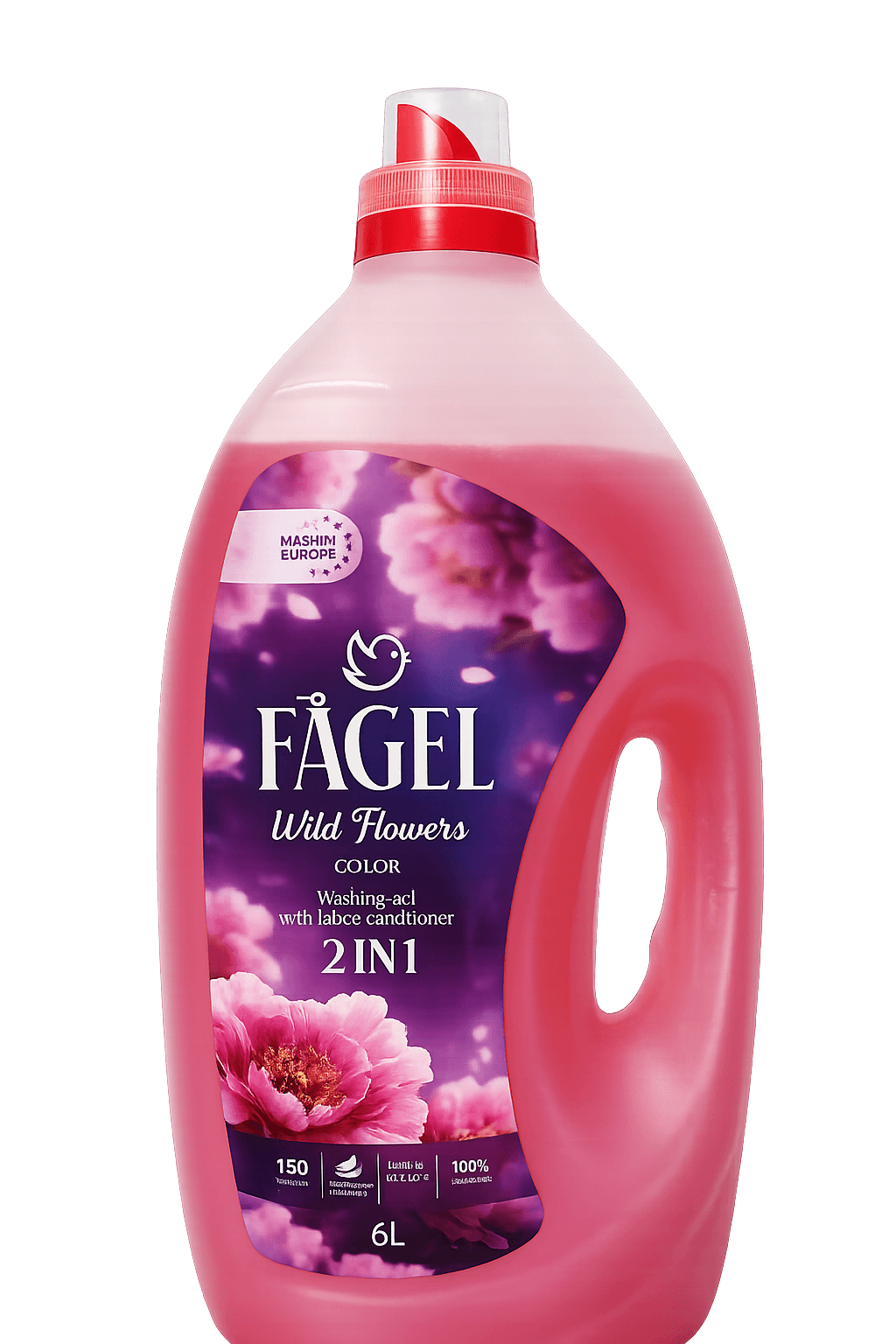 Washing gel FAGEL pink 6.0 L 2x1 (Color)